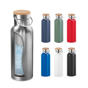 HI RAGNAR. Sticla de vid din oțel inoxidabil (36% reciclată) cu perete dublu 570 ml