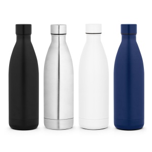 HI RE-BUFFON XL. Double-walled stainless steel bottle (90% recycled) 1L