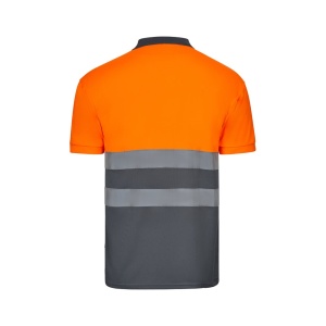 HI VL CUPID LARGE. Two-tone bird-eye polo shirt (160g/m²) with short sleeves, in polyester (100%) - Img 22