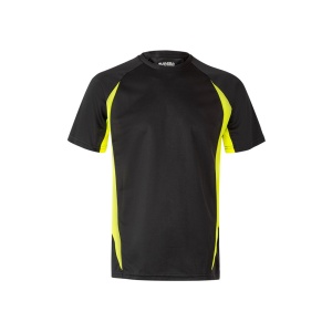 HI VL SLAYER. Two-tone bird-eye technical t-shirt (160g/m²), in polyester (100%)