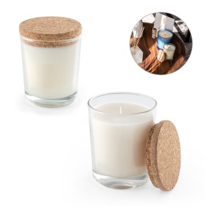 HI ZEN 180. Lumânare aromatică într-un pahar de sticlă cu capac de plută 180 g
