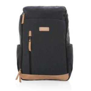 Impact AWARE™ 16 oz. recycled canvas 15" laptop backpack - Img 4