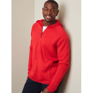Lux Hooded Knit Fleece Jacket for men