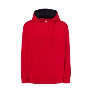 JHK Hanorac unisex Ocean cu glugă contrastantă Kangaroo