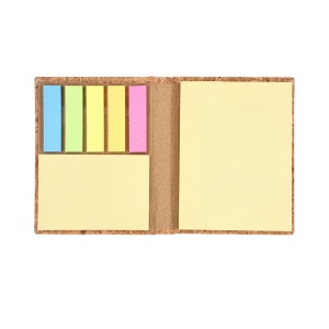 MAK Feron - Notepad Cork 50 Sticky Notes 7,5 x 10 cm. 25 Sticky Notes 5 x 7,5 cm. 125 Mini Sticky Notes 1,2 x 4,5 cm
