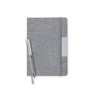 MAK Wendam - Set Polyester 300D RPET/ Metal Notepad Hard Cover. 100 Sheets. Pen - Img 3