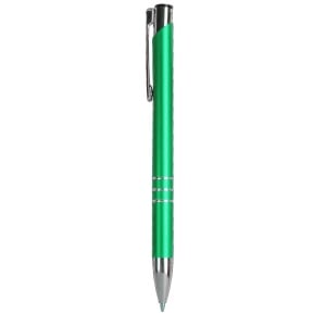 Metal snap pen with 3-ring decoration and chromed details - Img 8