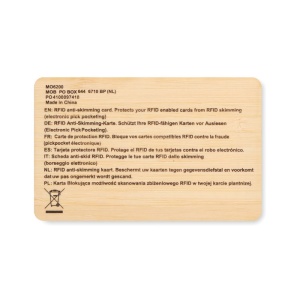 MO™ Card RFID în bambus