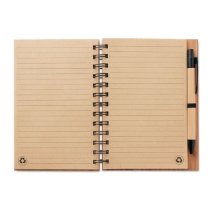 MO BAMBLOC Bamboo notebook with pen lined - Img 3