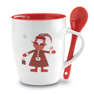 MO CLAUS - Mug with spoon 250ml