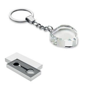 MO HEARTWARD - Glass heart award key ring - Img 1
