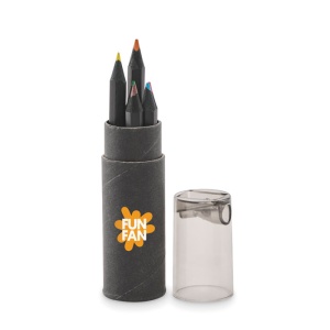 MO NEGRO - 6 creioane de colorat negre