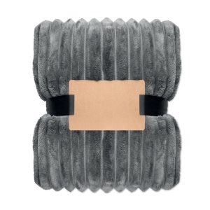 MO NIEVE RPET fleece striped blanket - Img 7