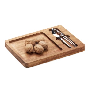 MO NUTPLATE Acacia nut cracker set - Img 2