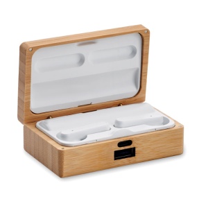 MO OREBAM - TWS earbuds in bamboo case - Img 2