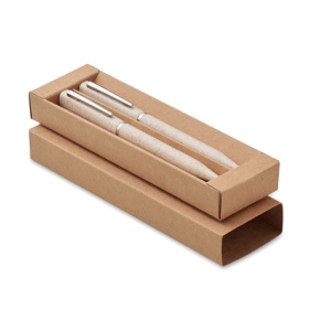 MO PEAT - Wheat straw/ABS twist pen set - Img 2