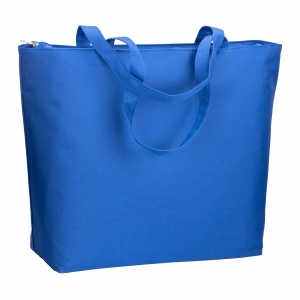 ON™ 300D polyester beach bag with long handles and zip closure