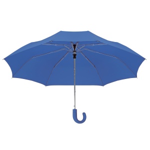 ON™ Automatic compact umbrella with curved rubberised handle and matching pouch