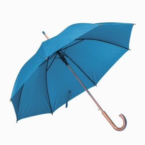 ON™ Automatic umbrella with wood shaft, ferrule and handle