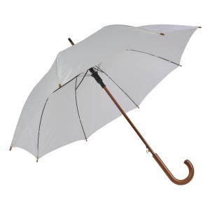 ON™ Automatic umbrella with wood shaft, ferrule and handle