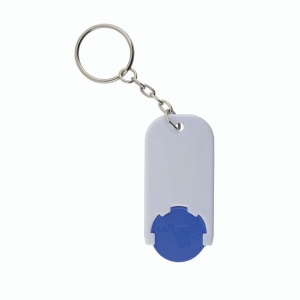 ON™ Plastic key ring with shopping trolley token