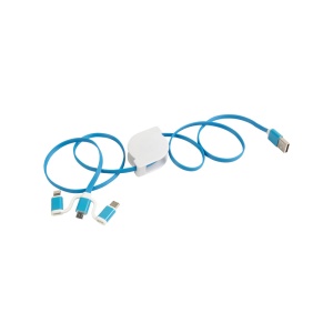 ON™ Retractable charging cable USB, Type-C, lightning and micro USB