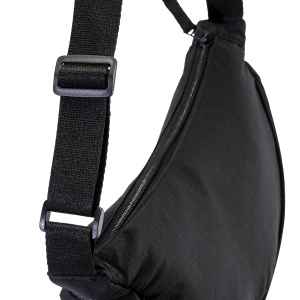 ON™ Nylon round bag with adjustable shoulder strap, zipper closure