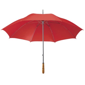 ON™ Golf umbrella with steel shaft and straight wood handle