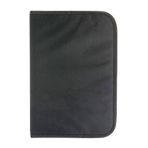 ON™ 600D polyester brief folder with zip closure, 6 inside compartments