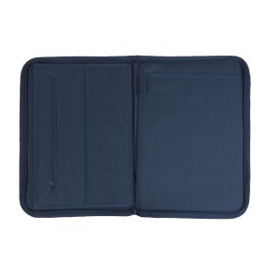 ON™ 600D polyester brief folder with zip closure, 6 inside compartments