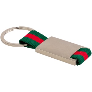 ON™ Metal and nylon key ring in a black box