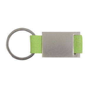 ON™ Metal and nylon key ring in a black box