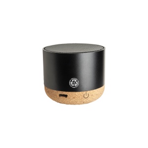 ON™ Mini Bluetooth cylindrical speaker with cork base