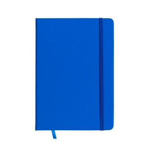 ON™ PU notebook with coloured elastic, ruled sheets (80 pages), ivory colour, satin bookmark
