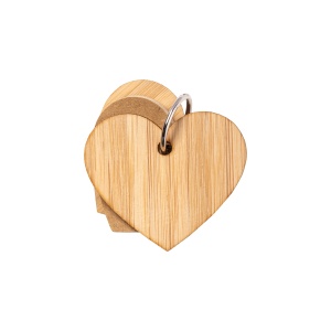 ON™ Heart-shaped sticky notes (80 pages), bamboo cover