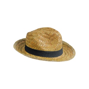 ON™ Straw hat with elastic band 2,5 cm applicabile and customizable