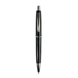 ON™ ABS plastic snap pen with coloured barrel and metal clip, jumbo refill