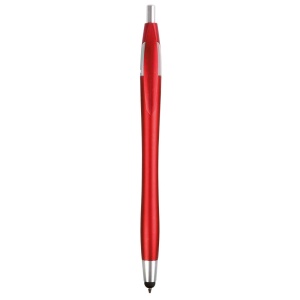 ON™ Plastic snap pen with touchscreen rubber tip