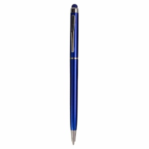 ON™ Plastic twist pen with touchscreen rubber tip and metal clip