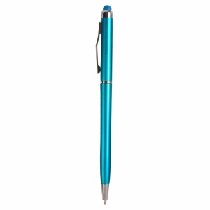 ON™ Plastic twist pen with touchscreen rubber tip and metal clip