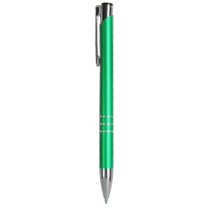 ON™ Metal snap pen with 3-ring decoration and chromed details