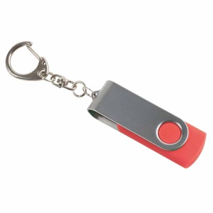ON™ Rotatable, 8 GB, rubberised ABS/metal pen drive. Upload on request with delivery in 2 week
