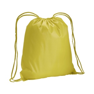 ON™ 210T polyester backpack with drawstring closure and reinforced corners