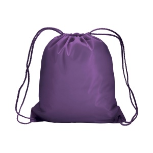 ON™ 210T polyester backpack with drawstring closure and reinforced corners