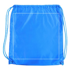 ON™ 210T polyester backpack with drawstring closure and reinforced corners