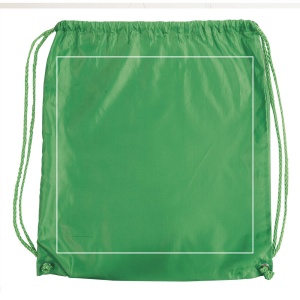 ON™ 210T polyester backpack with drawstring closure and reinforced corners