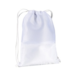 ON™ 210T polyester backpack with mesh and drawstring closure