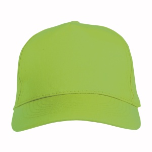 ON™ Cotton 5-panel cap with 2 mm-thick visor, embroidered eyelets and adjustable velcro strap
