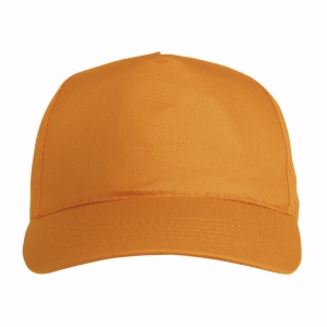 ON™ Cotton 5-panel cap with 2 mm-thick visor, embroidered eyelets and adjustable velcro strap