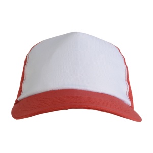 ON™ Polyester 5-panel cap with mesh crown and adjustable velcro strap